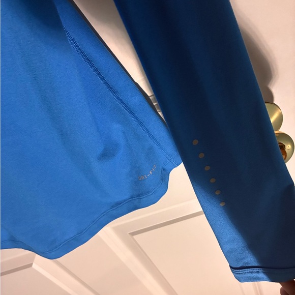 Nike Blue Long Sleeve Quarter Zip - Picture 4 of 4